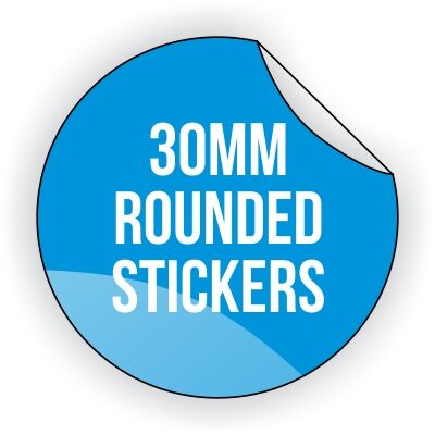 Round Vinyl Sticker 30mm x 30mm Thumbnail