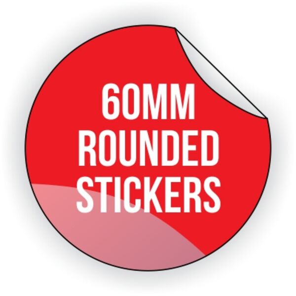 Round Vinyl Sticker 60mm x 60mm Thumbnail