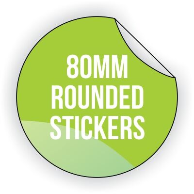 Round Vinyl Sticker 80mm x 80mm Thumbnail