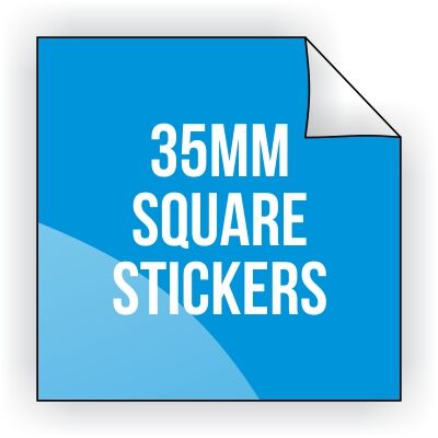 Square Vinyl Sticker 30mm x 30mm Thumbnail