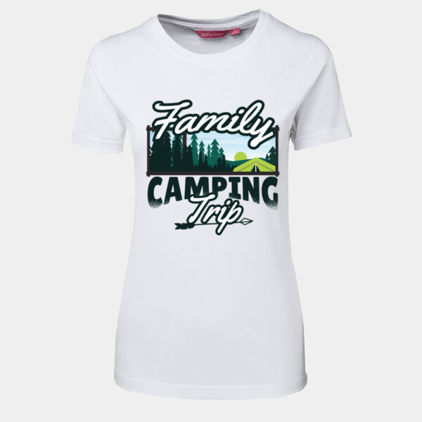Family Camping - JB's Wear - 1LHT - Fitted Tee  Thumbnail