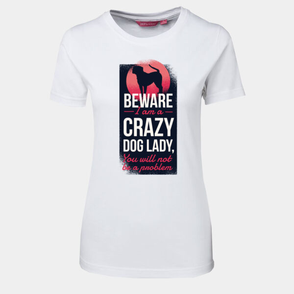 Crazy dog lady - JB's Wear - 1LHT - Fitted Tee  Thumbnail