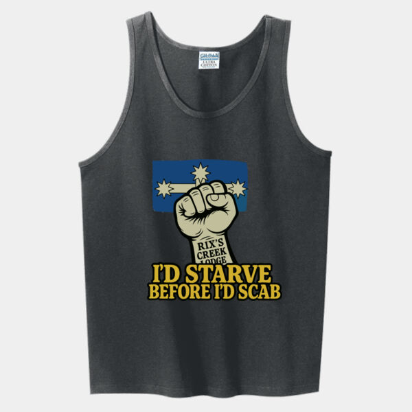 I'D STARVE BEFORE I'D SCAB SINGLET Thumbnail