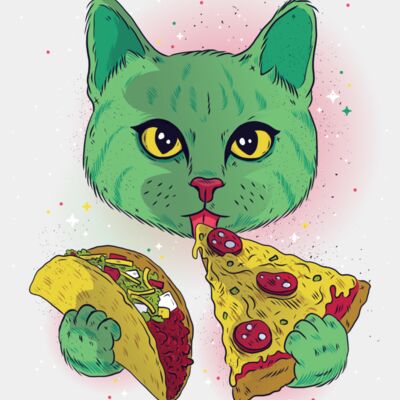 Cosmic cat tshirt01 HQ 01 Thumbnail