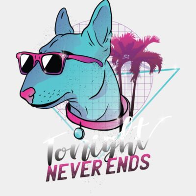 Dog neon tshirt 01 HQ 01 Thumbnail